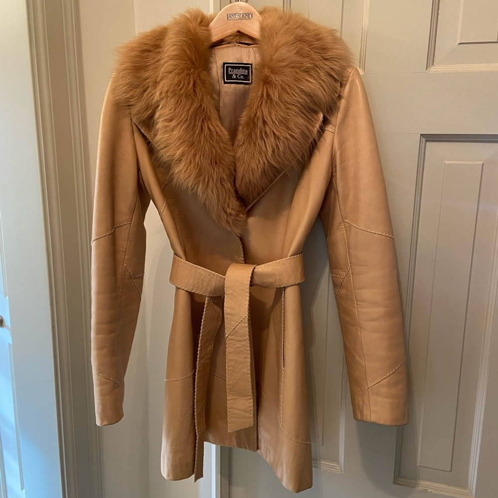 Vintage Penny Lane Leather Coat